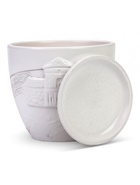 Горшок цветочный с поддоном 1,4 л, d15/h13 см белый керамика, "Голландия" (М) 10959214