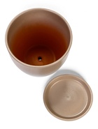 Горшок цветочный с поддоном 1,4 л, d15/h13 см капучино керамика, "Туман" (М) 10959215