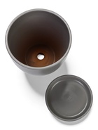 Горшок цветочный с поддоном 1,4 л, d15/h13 см серый керамика, "Туман" (М) 10959216