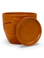 Горшок для цветов «Голландия», 1.4 л, d=14.5 см, h=13 см, керамический, с поддоном, коричневый - фото 23599006