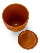 Горшок для цветов «Голландия», 1.4 л, d=14.5 см, h=13 см, керамический, с поддоном, коричневый - фото 23599007