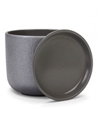 Горшок для цветов «Жемчуг», 1.6 л, d=15 см, h=13 см, керамический, с поддоном, серый 10959222