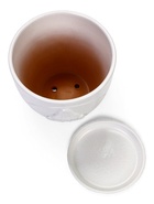 Горшок цветочный с поддоном 2,5 л, d18/h16 см белый керамика, "Голландия" (М) 10959223