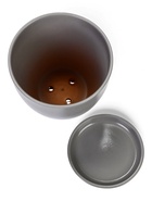 Горшок цветочный с поддоном 2,5 л, d18/h16 см серый керамика, "Туман" (М) 10959225