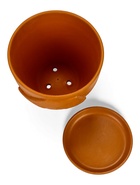 Горшок для цветов «Голландия», 2.5 л, d=17.5 см, h=15.5 см, керамический, с поддоном, коричневый 10959226