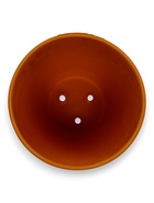 Горшок для цветов «Голландия», 2.5 л, d=17.5 см, h=15.5 см, керамический, с поддоном, коричневый 10959226