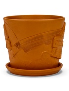 Горшок для цветов «Голландия», 2.6 л, d=17.5 см, h=16 см, керамический, с поддоном, коричневый 10959228