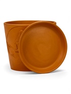 Горшок для цветов «Голландия», 2.6 л, d=17.5 см, h=16 см, керамический, с поддоном, коричневый 10959228