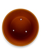 Горшок для цветов «Голландия», 2.6 л, d=17.5 см, h=16 см, керамический, с поддоном, коричневый 10959228