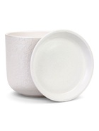 Горшок для цветов «Жемчуг», 3 л, d=17.5 см, h=15.5 см, керамический, с поддоном, белый 10959229