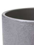 Горшок цветочный с поддоном 3 л, d18/h15,5 см серый керамика, "Перл" (М) 10959231