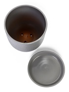 Горшок цветочный с поддоном 3 л, d18/h15,5 см серый керамика, "Перл" (М) 10959231