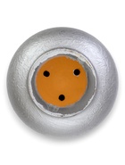 Горшок цветочный с поддоном 3 л, d18/h15,5 см серый керамика, "Перл" (М) 10959231