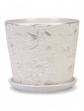Горшок для цветов «Венера», 4.75 л, d=21.5 см, h=19 см, керамический, с поддоном, белый 10959232