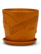 Горшок цветочный с поддоном 4,75 л, d22/h20 см терр-т керамика, "Голландия" (М) 10959233