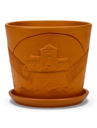 Горшок цветочный с поддоном 4,75 л, d22/h20 см терр-т керамика, "Голландия" (М) 10959233