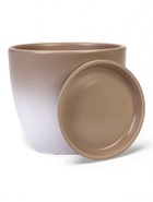Горшок цветочный с поддоном 5 л, d122/h19,5 см капучино керамика, "Туман" (М) 10959235