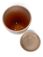 Горшок цветочный с поддоном 5 л, d122/h19,5 см капучино керамика, "Туман" (М) 10959235