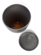 Горшок для цветов «Туман», 5 л, d=22 см, h=19.5 см, керамический, с поддоном, серый 10959236