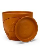 Горшок для цветов «Голландия», 5 л, d=22 см, h=19.5 см, керамический, с поддоном, коричневый 10959237