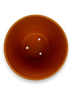 Горшок для цветов «Голландия», 5 л, d=22 см, h=19.5 см, керамический, с поддоном, коричневый 10959237