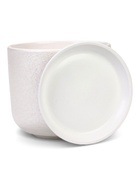 Горшок цветочный с поддоном 5,4 л, d22/h19 см белый керамика, "Перл" (М) 10959238