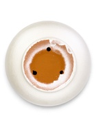 Горшок цветочный с поддоном 5,4 л, d22/h19 см белый керамика, "Перл" (М) 10959238