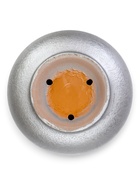 Горшок цветочный с поддоном 5,4 л, d22/h19 см серый керамика, "Перл" (М) 10959239