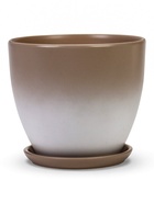 Горшок для цветов «Туман», керамический, с поддоном, коричневый, набор 4 шт.: 600 мл, 1.4 л, 2.5 л, 5 л 10959242