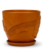 Горшок для цветов «Голландия», керамический, с поддоном, коричневый, набор 4 шт.: 600 мл, 1.4 л, 2.5 л, 5 л 10959243