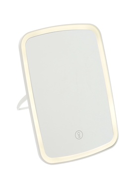 {{photo.Alt || photo.Description || 'УЦЕНКА Зеркало KZ-12, подсветка, настольное, 42 диода, USB, 3 режима свечения'}}