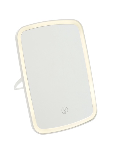 УЦЕНКА Зеркало KZ-12, подсветка, настольное, 42 диода, USB, 3 режима свечения