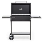 УЦЕНКА Мангал «МАН 205», 128.5×52×90 см, 2 мм, колёса, боковые полки, крышка, термометр - Фото 3