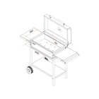 УЦЕНКА Мангал «МАН 205», 128.5×52×90 см, 2 мм, колёса, боковые полки, крышка, термометр - Фото 6