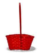 Набор корзин 3 шт 22х18x10 24х19x10 27х21x10 см ручка h=24/26/28 см Розовый - фото 809369348