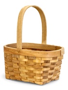 Корзина плетеная 22 х 15,5 х 12 см ручка h=13 см секвойя - фото 63233217