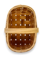 Корзина плетеная 22 х 15,5 х 12 см ручка h=13 см секвойя - фото 63233222