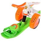 УЦЕНКА Снегокат «Тимка спорт 6 Чебурашка», со спинкой, с родительской ручкой, зелёный, оранжевый, ТС6/ЧБ1 Nika 10970542