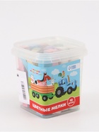 УЦЕНКА Набор цветных мелков Синий трактор, 12 штук, 10 цветов - Фото 1