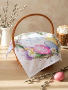 Салфетка пасхальная на стол «Пасхальный венок» 65×65 см - Фото 2