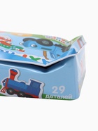 УЦЕНКА Макси-пазлы в металлической коробке «Забавный транспорт», Синий трактор, 7 пазлов 10970613