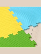 УЦЕНКА (Нарушена целостность 1 шт.) Мягкий пол универсальный «NEW-накат», жёлтый, 100×100 см - Фото 3