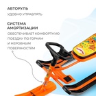 УЦЕНКА Снегокат «Тимка спорт 2» Три кота, оранжевый, ТС2/ТК Nika Kids - Фото 3