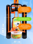 УЦЕНКА Снегокат «Тимка спорт 4-1» Ми-ми-мишки, со спинкой, оранжевый, ТС4-1/ММ2 Nika Kids - Фото 3