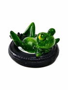 Садовая фигура 14 х 13 х 9,5 см "Лягушка в шине" Водоплавающая 10924234
