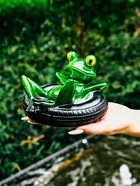 Садовая фигура 14 х 13 х 9,5 см "Лягушка в шине" Водоплавающая 10924234