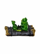 Садовая фигура 17 х 11 х 9,5 см "Лягушки на плоту" Водоплавающая 10924236