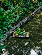 Садовая фигура 17 х 11 х 9,5 см "Лягушки на плоту" Водоплавающая 10924236