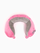 Подушка для путешествий бархатная формовая "Самолет", розовая 10911163