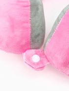 Подушка для путешествий бархатная формовая "Самолет", розовая 10911163